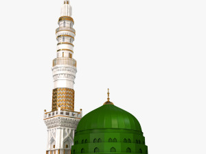 Prophets Mosque Masjid e nabvi Modelo 3D