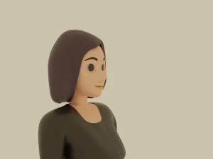 pretty girl 3D Model