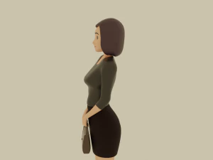 pretty girl 3D Model