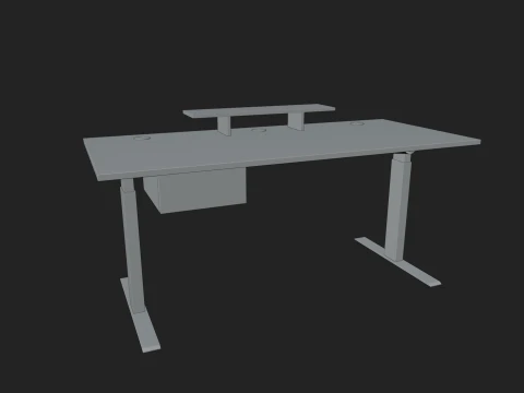 Adjustable Standing Desk 3D Model