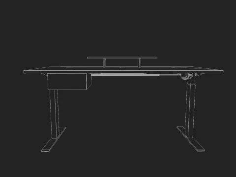 Adjustable Standing Desk 3D Model