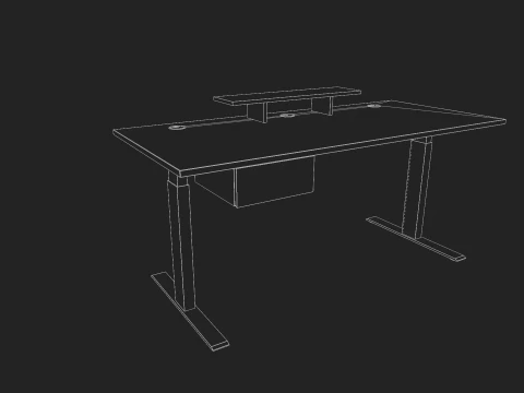 Adjustable Standing Desk 3D Model
