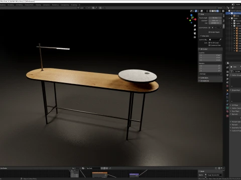Writing Desk No2 3D Model