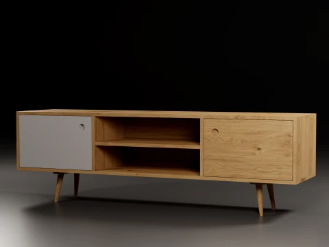 Storage No1 with Vinyls 3D Model
