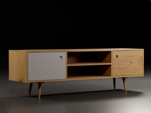 Storage No1 with Vinyls 3D Model