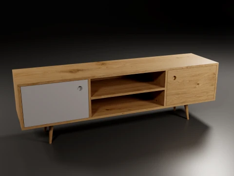 Storage No1 with Vinyls 3D Model
