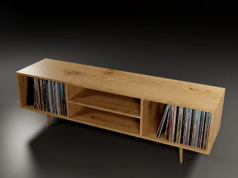 Storage No1 with Vinyls 3D Model