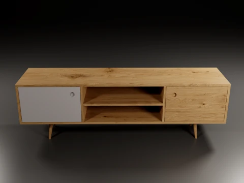 Storage No1 with Vinyls 3D Model