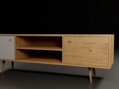 Storage No1 with Vinyls 3D Model