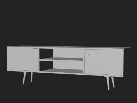 Storage No1 with Vinyls 3D Model