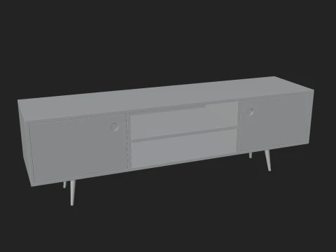 Storage No1 with Vinyls 3D Model