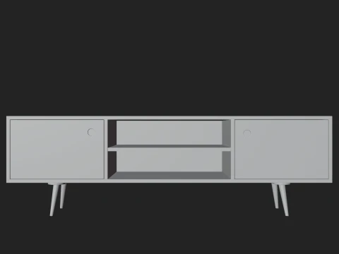 Storage No1 with Vinyls 3D Model