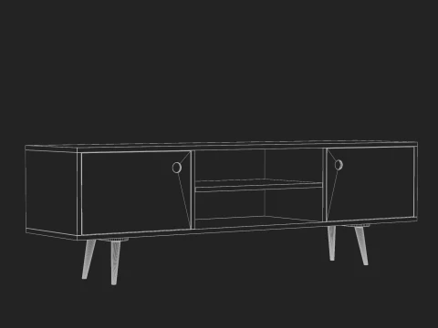 Storage No1 with Vinyls 3D Model