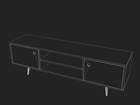 Storage No1 with Vinyls 3D Model