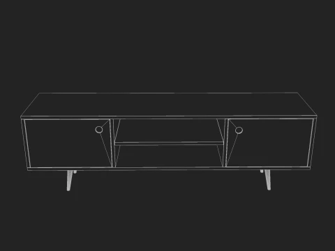 Storage No1 with Vinyls 3D Model