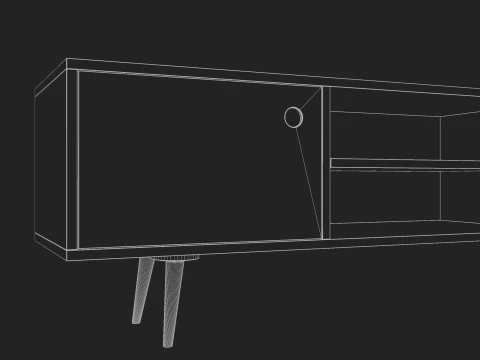Storage No1 with Vinyls 3D Model