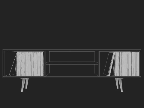 Storage No1 with Vinyls 3D Model