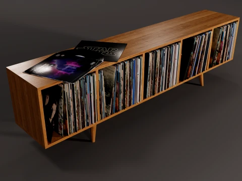 Vinyl Storage No3 3D Model