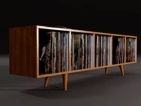Vinyl Storage No3 3D Model