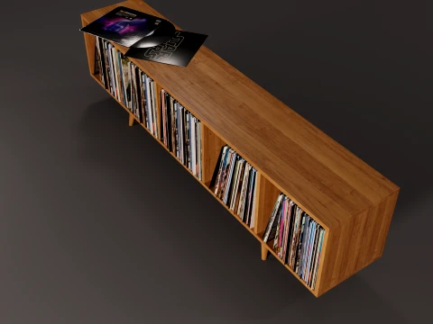 Vinyl Storage No3 3D Model