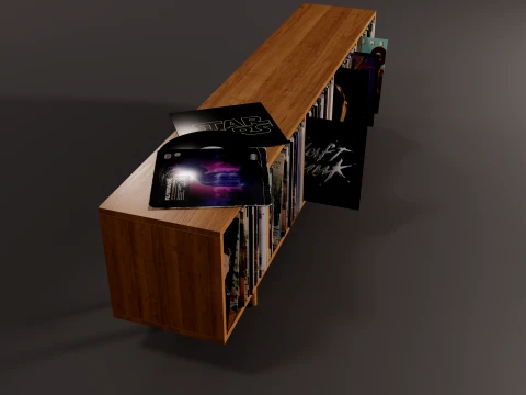 Vinyl Storage No3 3D Model