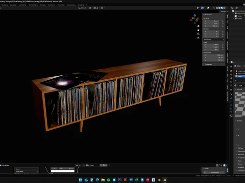 Vinyl Storage No3 3D Model