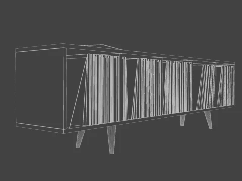 Vinyl Storage No3 3D Model