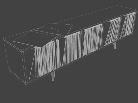 Vinyl Storage No3 3D Model
