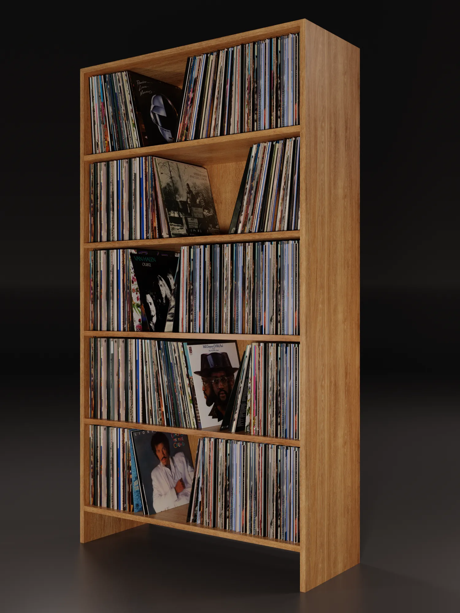Vinyl Storage No4 3D Model .c4d .max .obj .3ds .fbx .stl .blend 