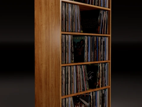 Vinyl Storage No4 3D Model