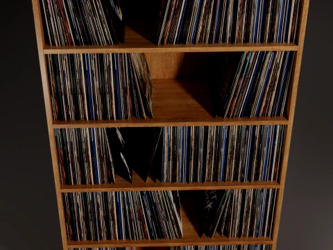 Vinyl Storage No4 3D Model