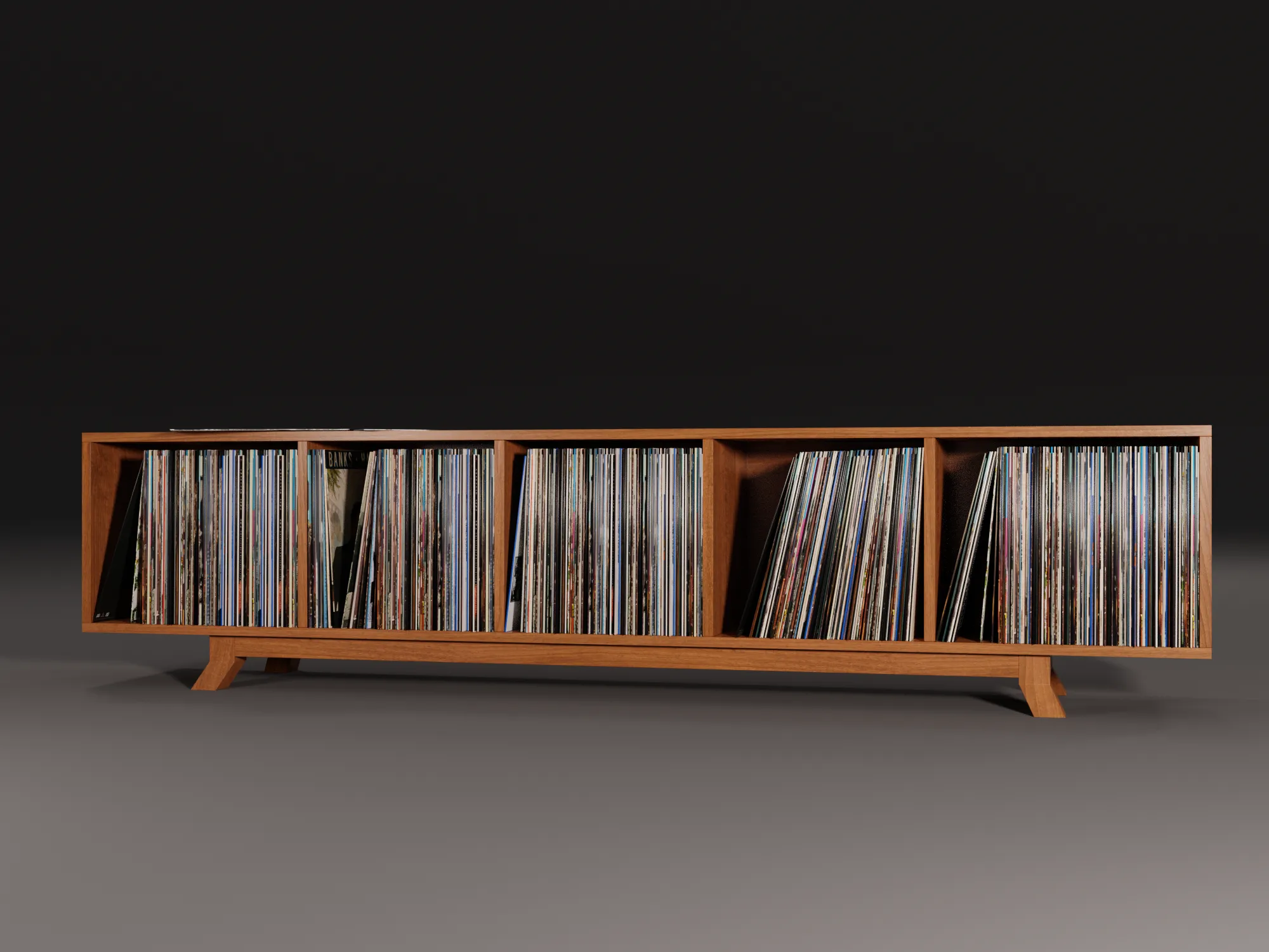 Vinyl Storage No5 3D Model .c4d .max .obj .3ds .fbx .stl .blend 