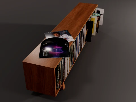 Vinyl Storage No5 3D Model