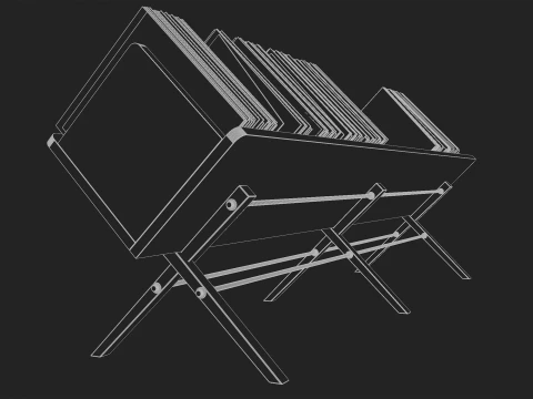 Vinyl Storage No6 3D Model