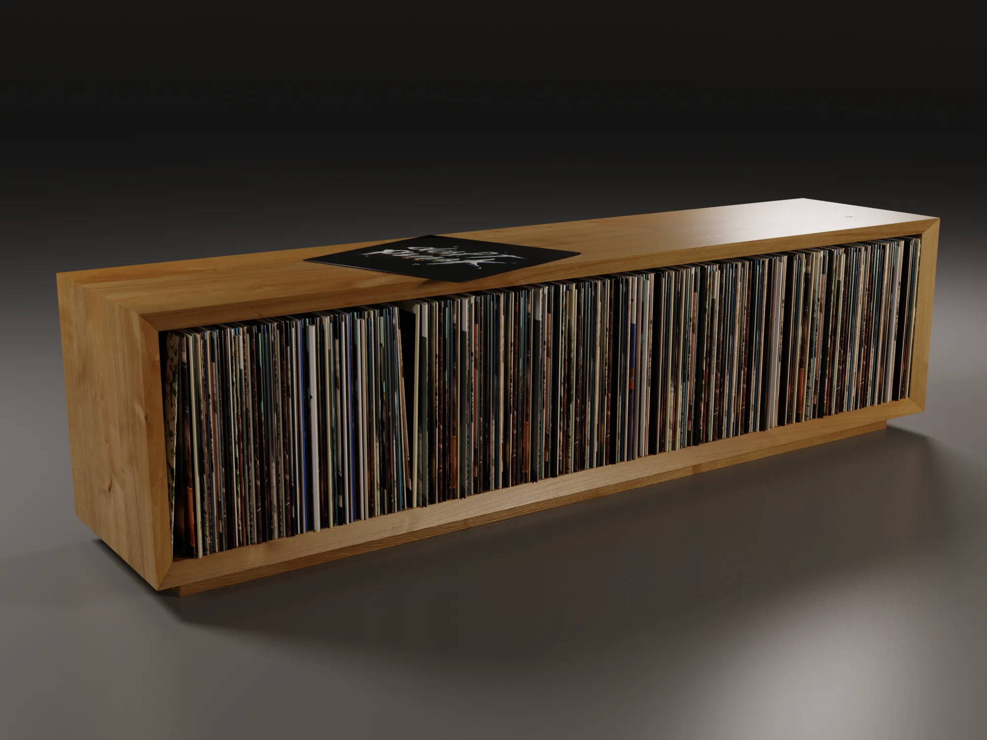 Vinyl Storage No8 3D Model .c4d .max .obj .3ds .fbx .stl .blend