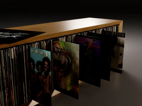 Vinyl Storage No8 3D Model