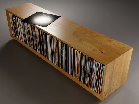 Vinyl Storage No8 3D Model