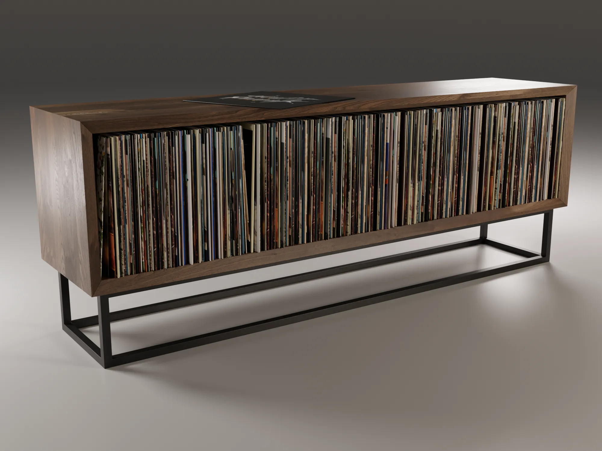 Vinyl Storage No9 3D Model .c4d .max .obj .3ds .fbx .stl .blend 