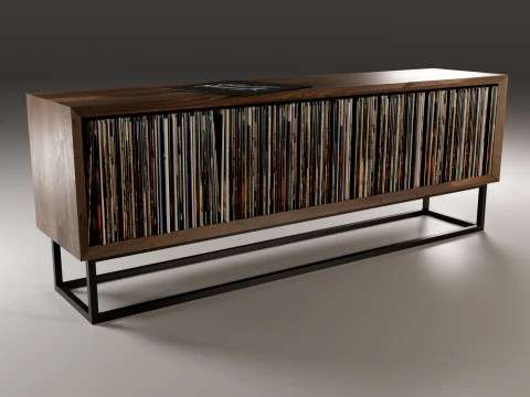 Rangement pour vinyles No9 Modèle 3D