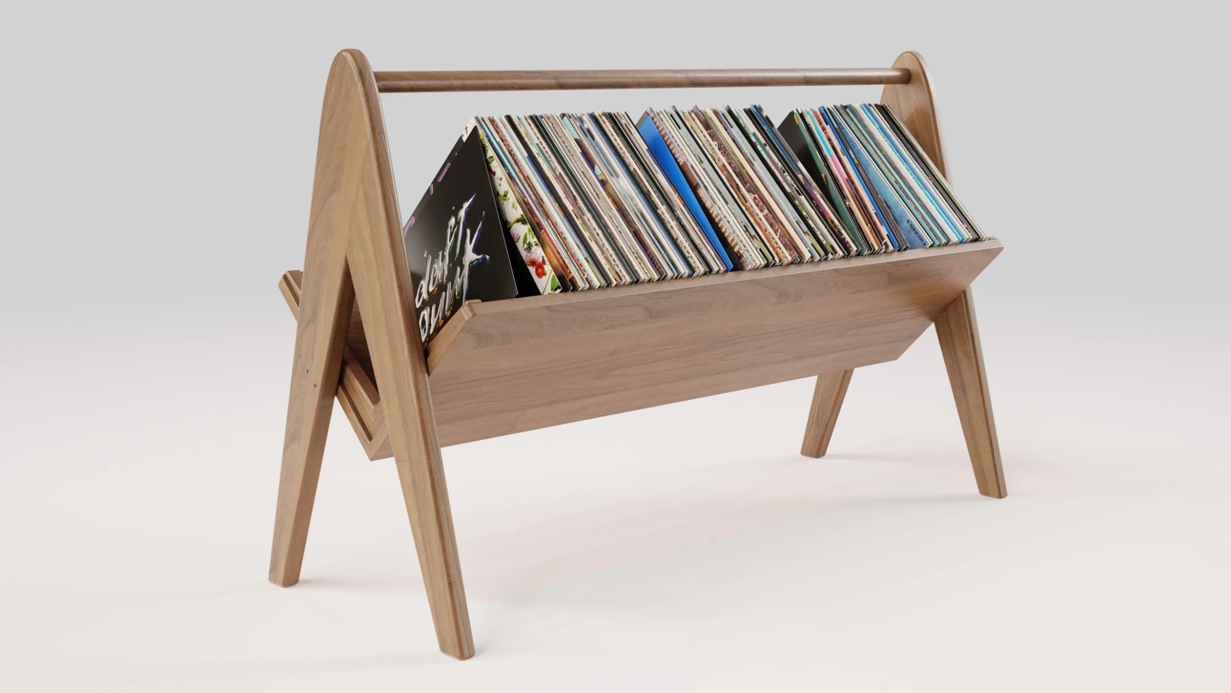 Vinyl Storage No13 3D Model .c4d .max .obj .3ds .fbx .stl .blend 