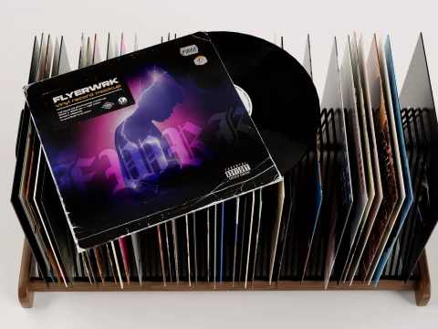 Vinyl Storage No15 3D Model