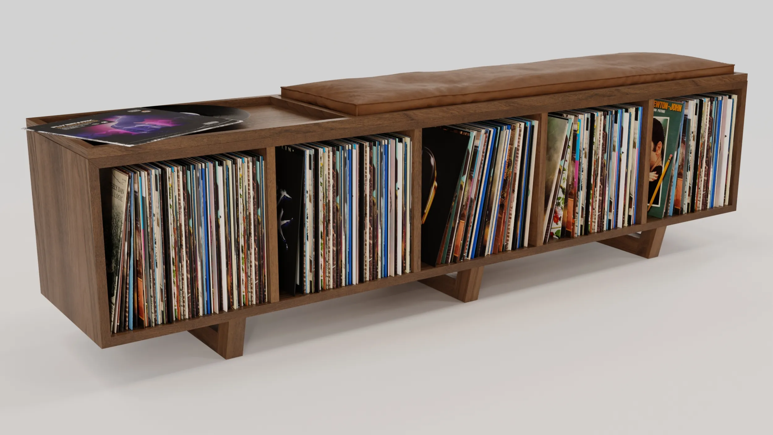 Vinyl Storage No18 3D Model .c4d .max .obj .3ds .fbx .stl .blend