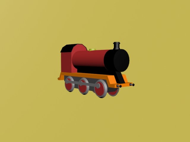 tank engine 3D 模型 .c4d .max .obj .3ds .fbx .stl .blend 