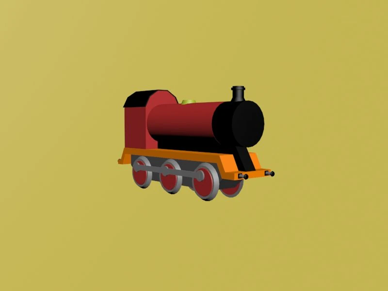 tank engine 3D Model .c4d .max .obj .3ds .fbx .stl .blend 
