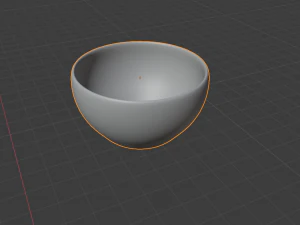 3d vintage single hand table transparent glass and bowl model 3D Model