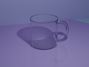 3d transparent mug Modelo 3D