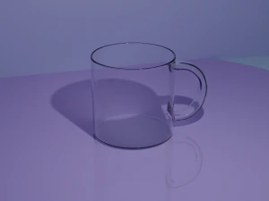 3d прозрачная кружка 3D Модель