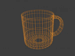 3d transparent mug 3D Model