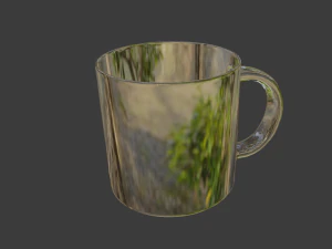 3d transparent mug 3D Model