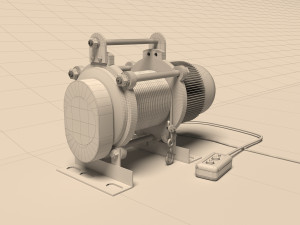 winch 3D 模型